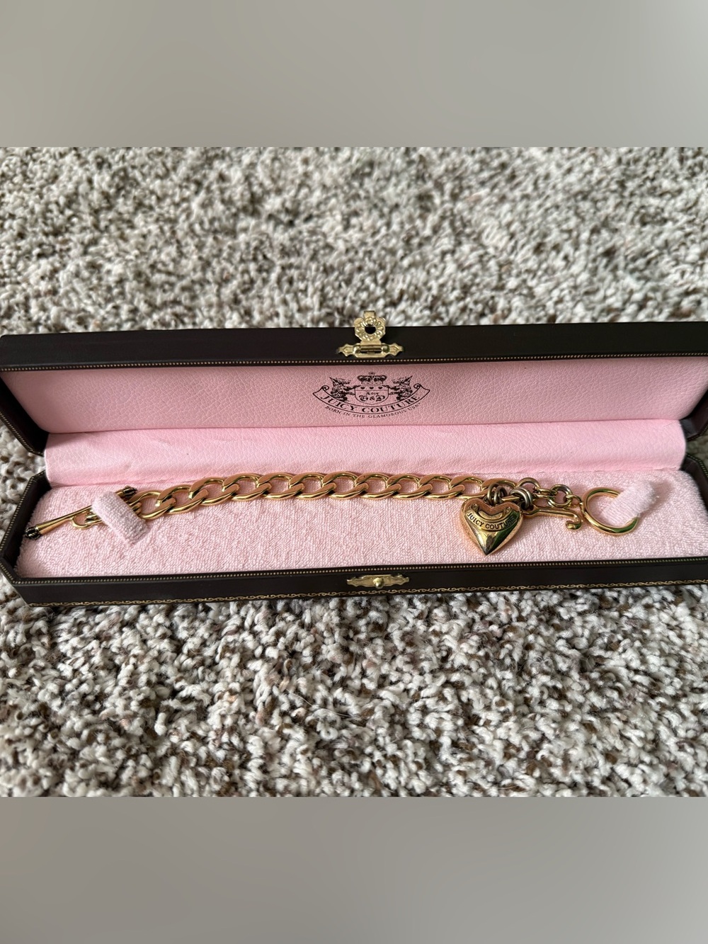 Juicy Couture Y2K Gold charm bracelet